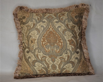 designer throw pillows with fringe