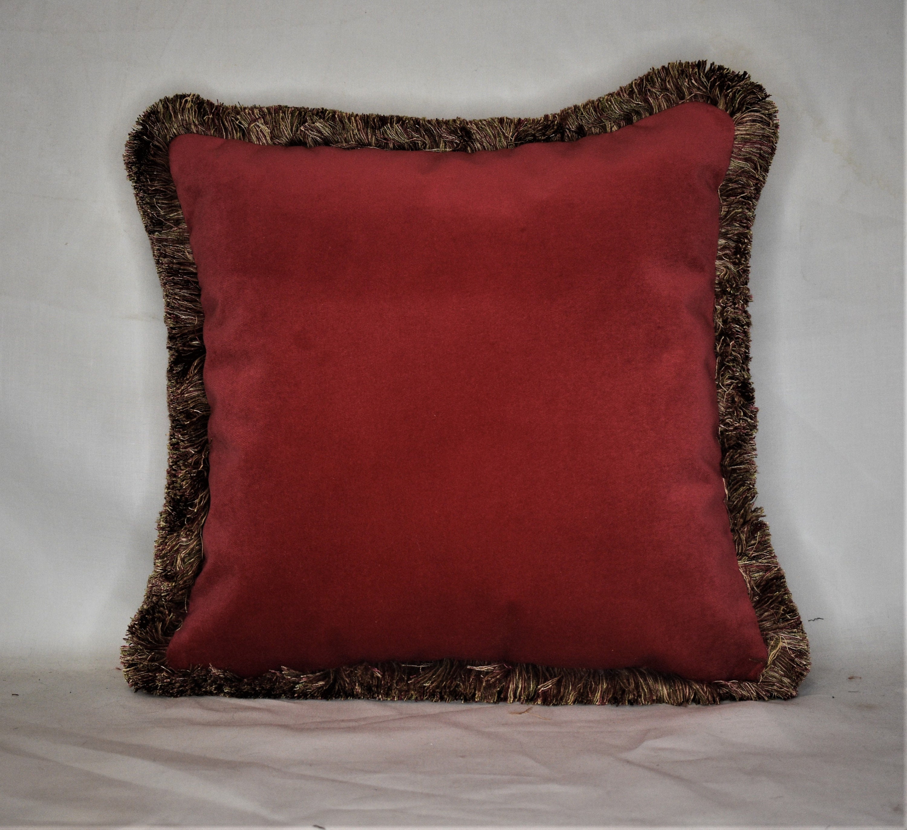 red velvet decorative pillows