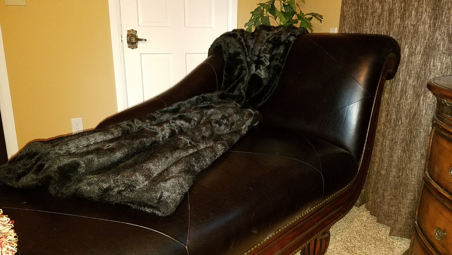 Large Faux Mink Fur Pillows and Throw Blanket for Living Room | Etsy