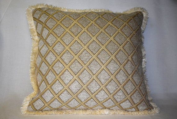 chenille throw pillows with fringe