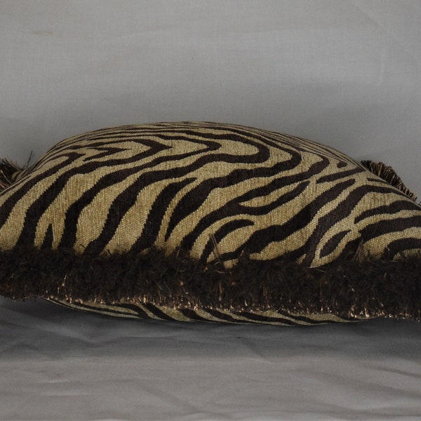 Zebra Lumbar Pillow Etsy