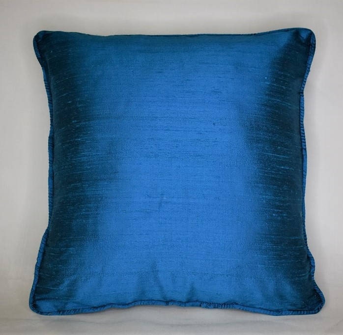 large solid silk decorative pillows with piping for sofa chair Etsy