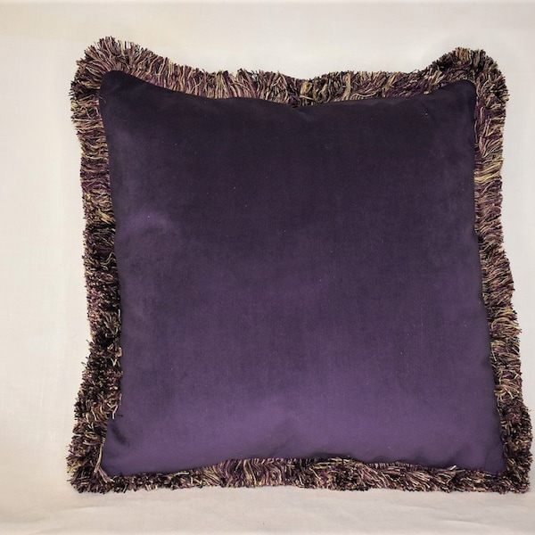 Purple Velvet Pillow Etsy