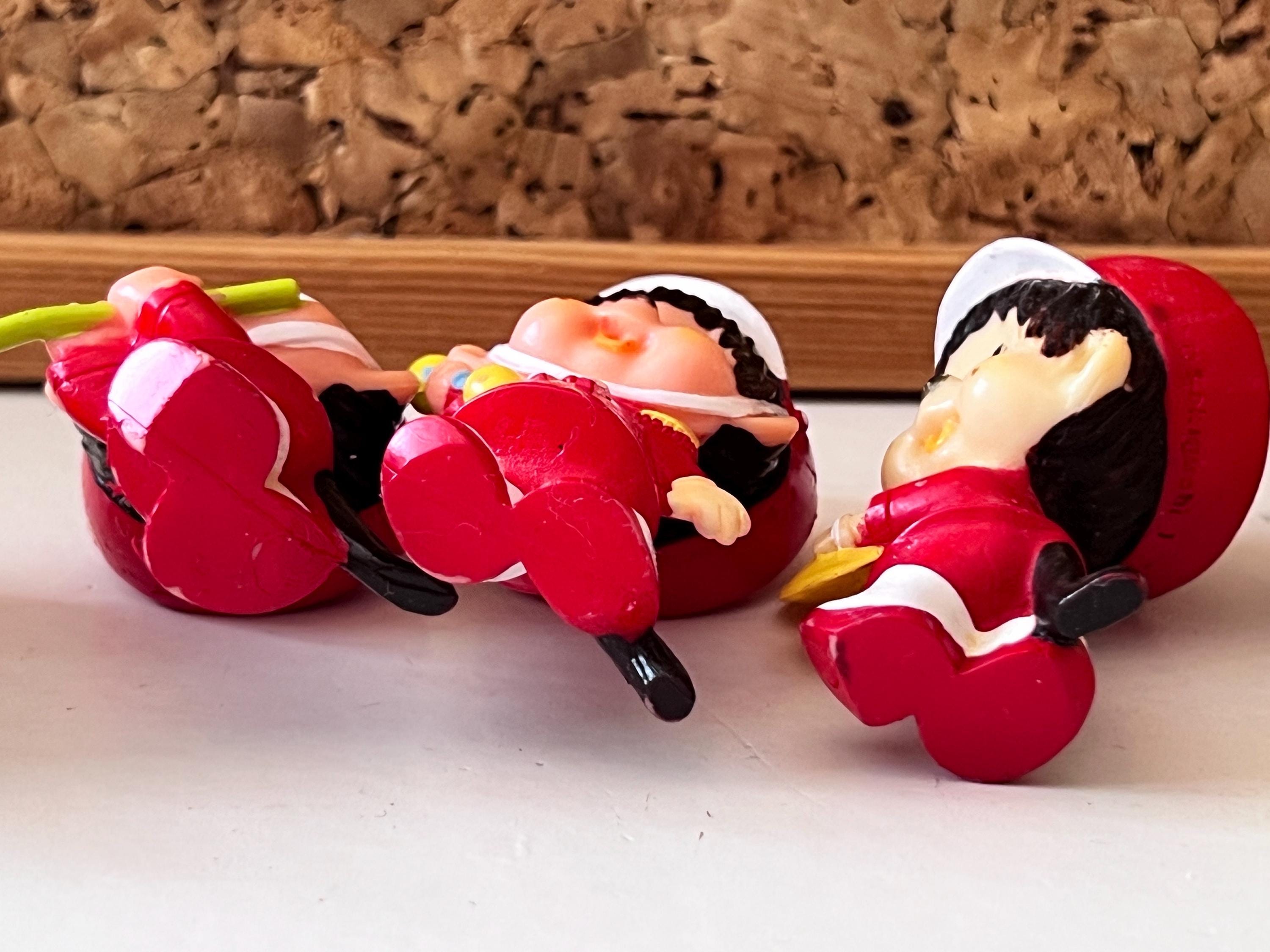 Monchichi PVC Figure Bundle of 7 | Sweet Small Toy Monkies