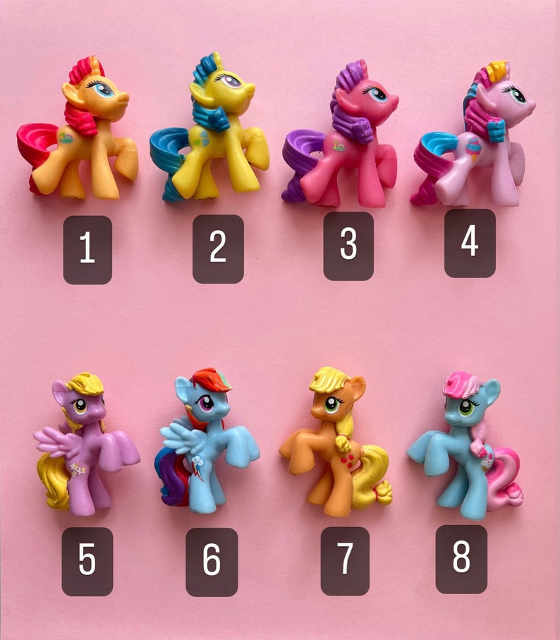 MLP G4 Figurines Pick & Choose dans un sac aveugle Mon petit poney Jouets de collection Hasbro Poneys colorés image 2