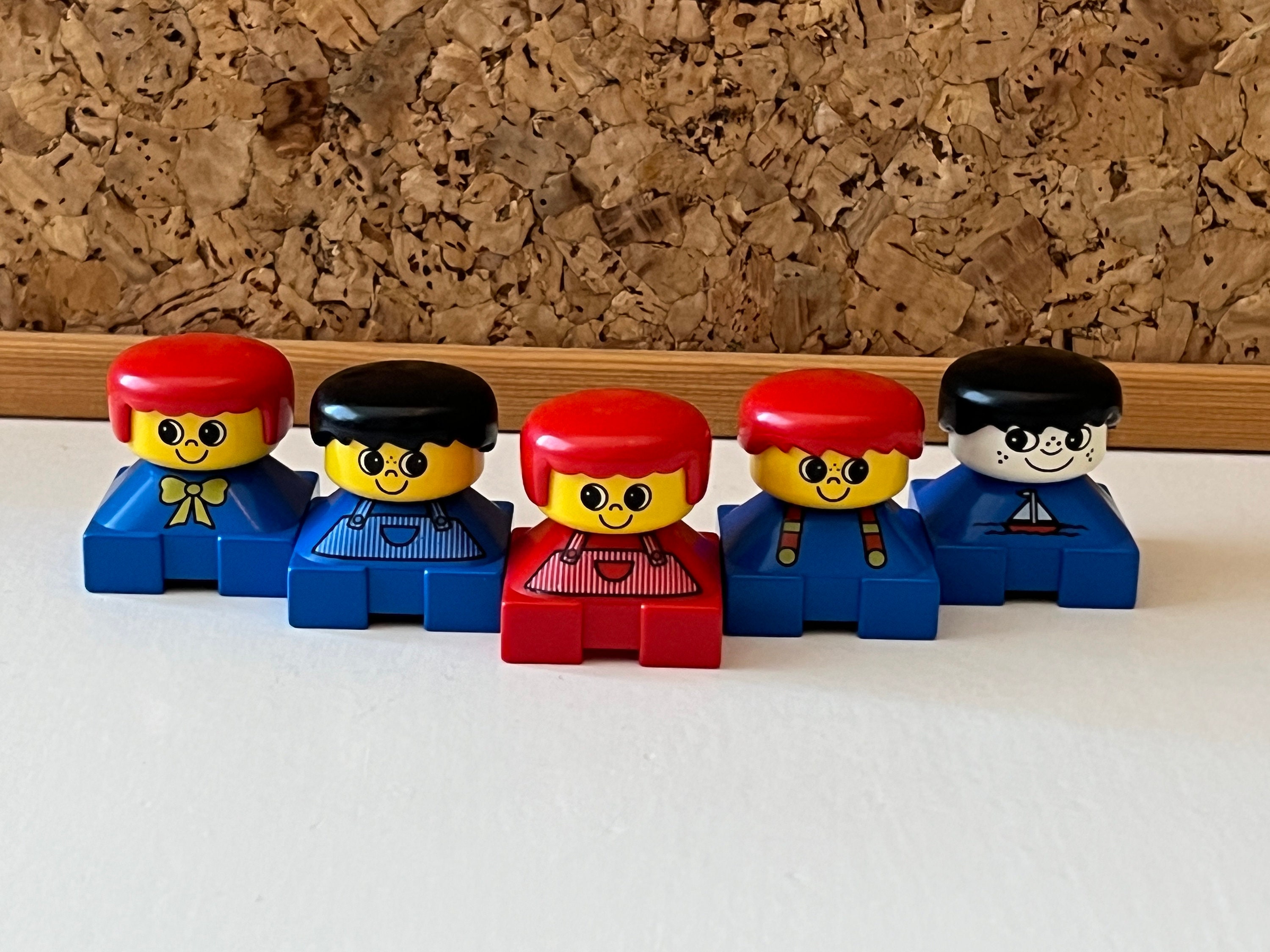 Vintage Lego Figures Lot of 5 Dolls in Excellent Condition Made in Denmark Bricks Construction Toddler Play Etsy UK