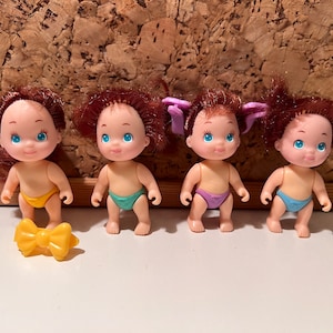 Tyco Quints | Thirsty Quints with Barettes | Vintage Toys 1990s | Cute Dolls Toys