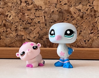 LPS Seagull #2269 Hamster #2272 Littlest Pet Shop Authentic