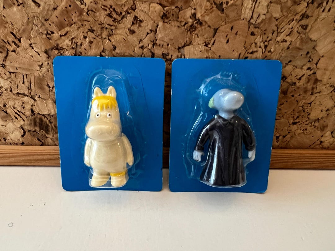 MOOMIN ブルズ社 当時物 希少 レア レトロ インテリア 平成 ドール Moomin Bully | Snorkmaiden & Hemulen | Original Package | Bully