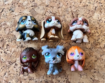 LPS Dog Bundle of 6 | Littlest Pet Shop | Authentic Pets