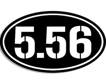 6.5 inches x 4.25 inches Home Advantage 5.56 Oval Car Magnet