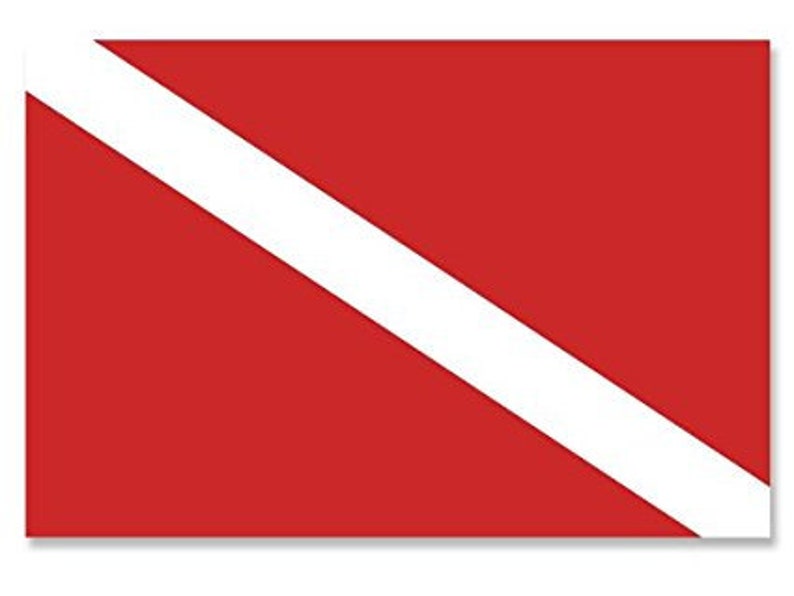 Scuba Dive Flag Sticker diving diver decal Etsy
