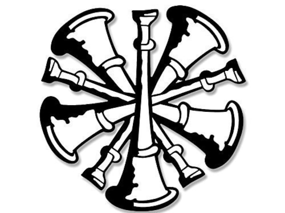 Fireman Rank 5 Bugle Chief Shaped Sticker Fire Fighter Decal | Etsy