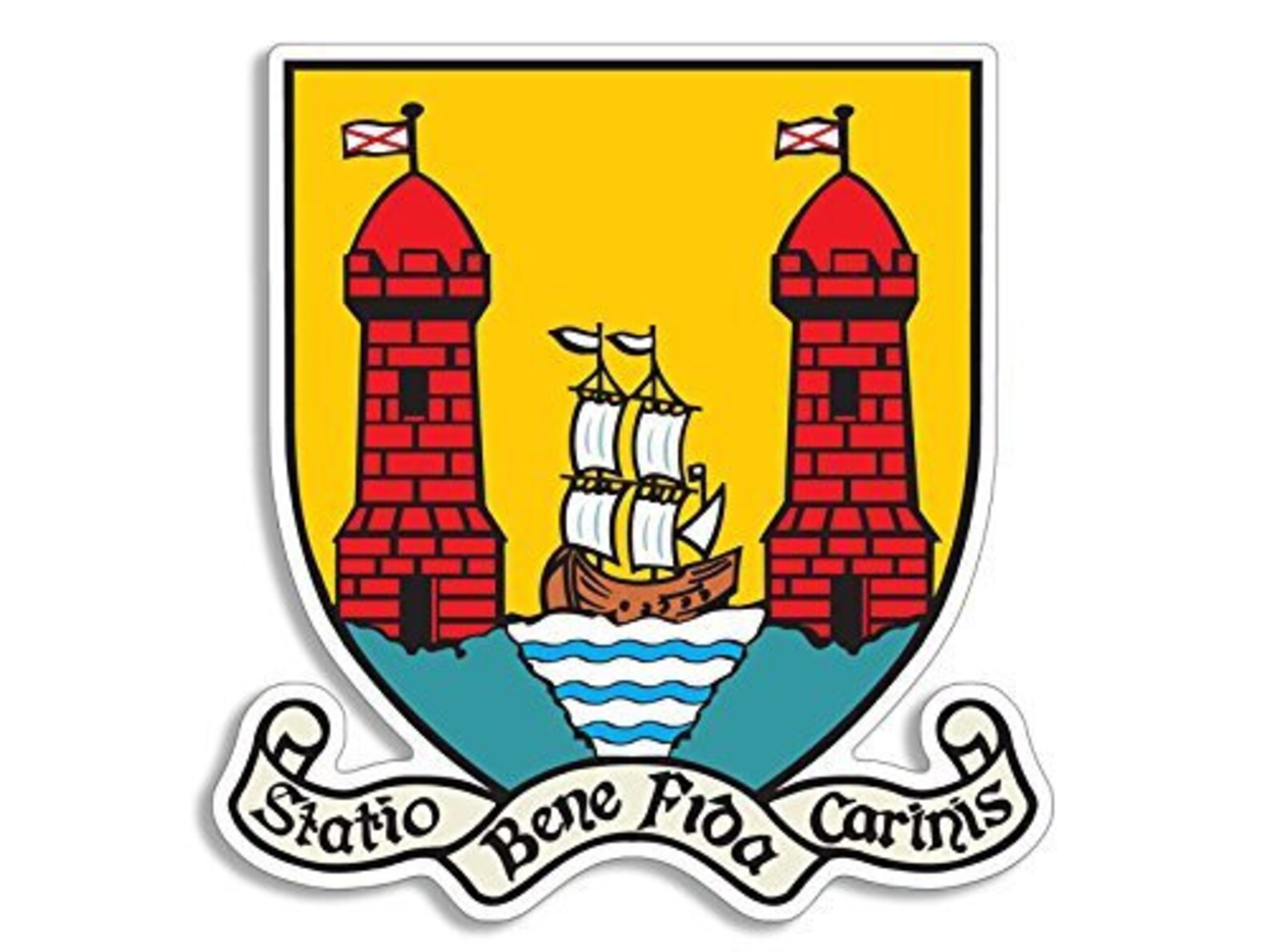 Cork Crest Shaped Sticker Ireland Celtic Coat Arms Etsy