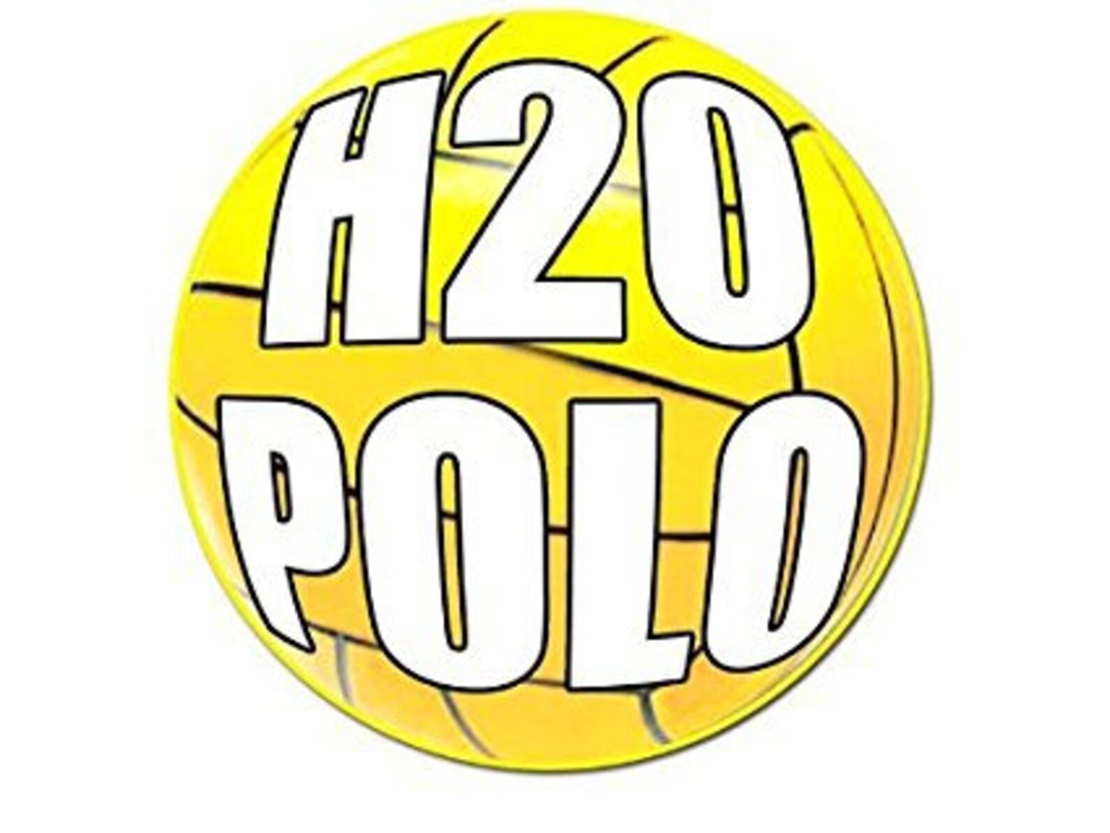 ROUND Water Polo Ball Shaped H2O POLO Sticker team decal play Etsy