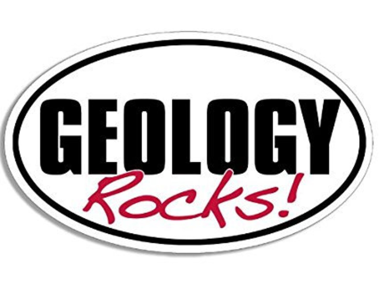 OVAL Geology ROCKS Sticker funny rock decal Etsy