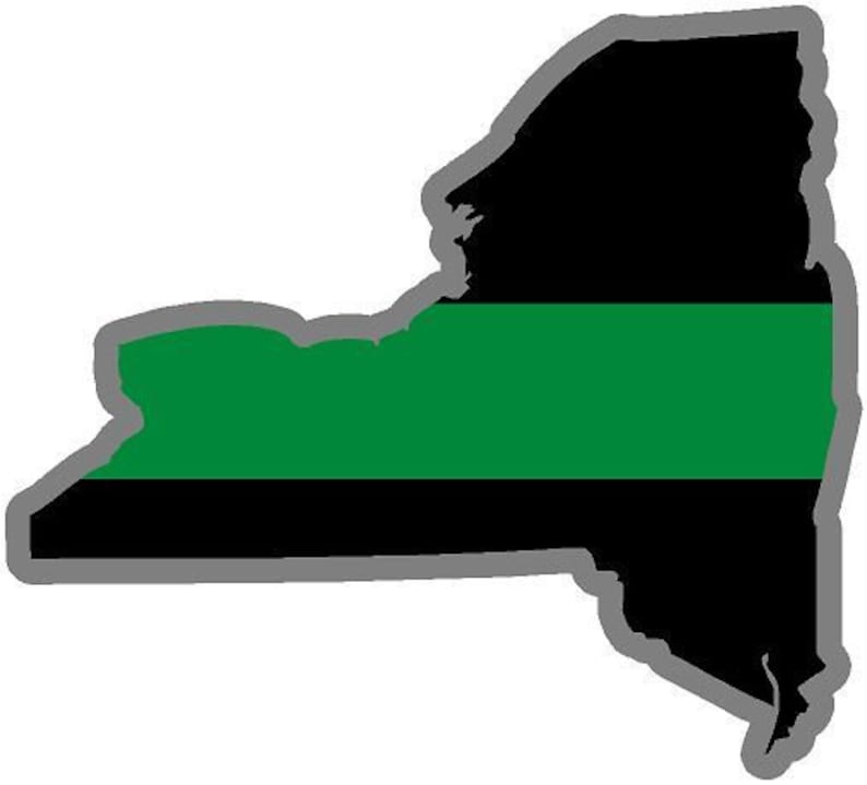 Magnet 4 New York Ny State Thin Green Line Military Ranger Federal Agent Decal Magnetic Sticker