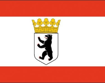 Berlin Flag Sticker (Germany Deutschland)