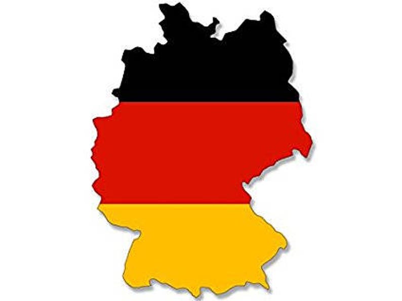 Germany SHAPED German Flag Sticker country deutschland Etsy