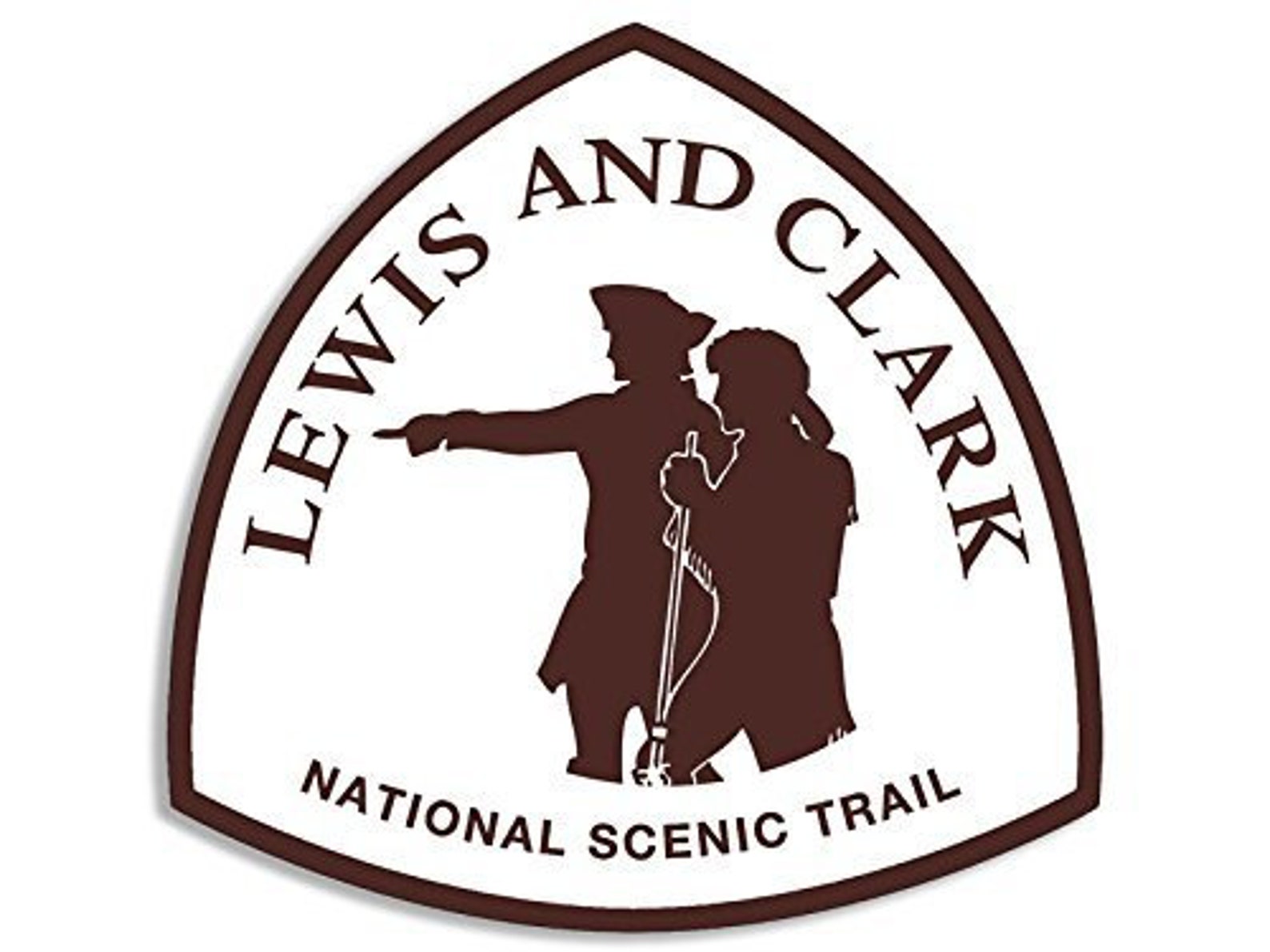 Lewis And Clark National Scenic Trail Sign Shaped Sticker Etsy