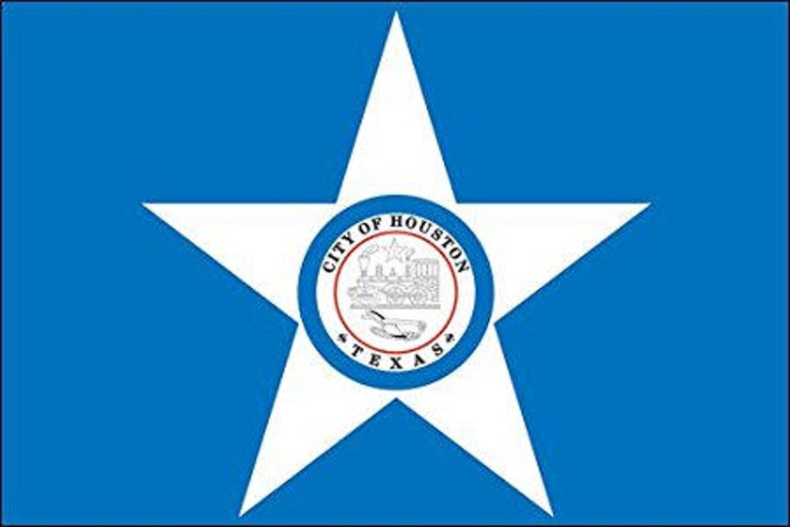 City of HOUSTON Flag Sticker texas tx decal Etsy