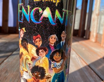 Skinny 15 oz Disney inspired Encanto personalized epoxy tumbler cup