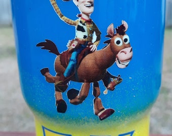 14oz Stainless Steel Toy Cowboy old town road kids inspired tumbler and cups