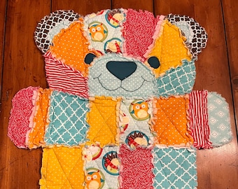 Bitty Bear, baby blanket, baby gift, baby quilt, baby nursery, nursery decor, gender neutral