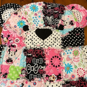 BITTY Bear, minnie mouse, minnie mouse blanket, Minnie Mouse nursery, Disney, Disney theme,  Disney nursery, minnie nursery, baby registry