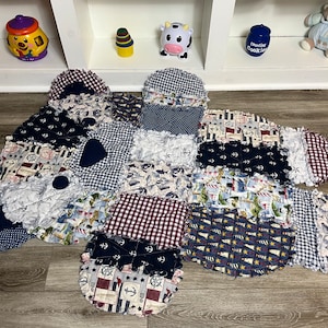 Nautical Baby Quilt, Baby Blanket, Nautical Nursey, Nautical Quilt, Baby Bear Quilt, Baby Boy, Baby Girl, Gender Neutral Baby, Baby Registry