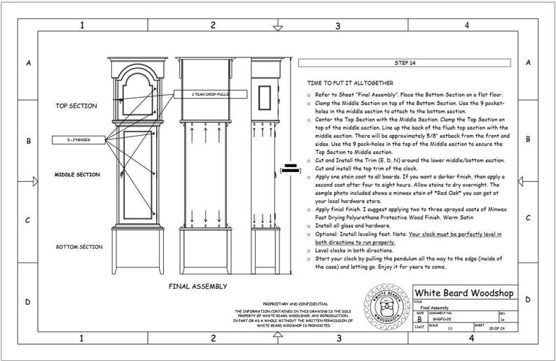 Benjamin Hightop Grandfather Clock Plan Etsy benjamin-hightop-grandfather-clock-plan-etsy