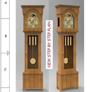 Plano del reloj de pie Benjamin Hightop
