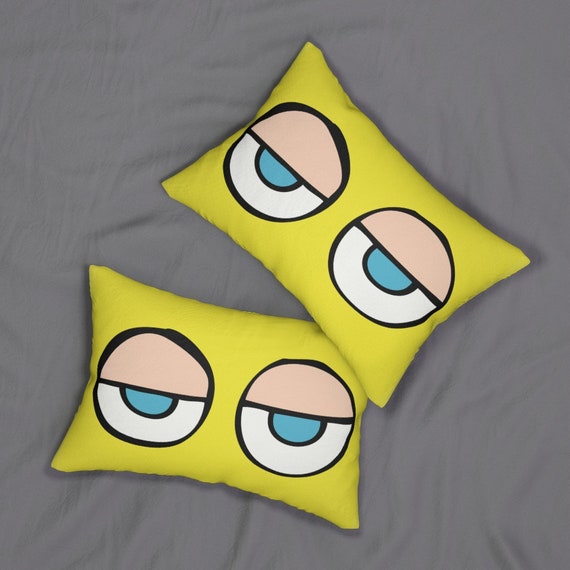 Googly Eyes Pillow, Retro Cushion, Couples Gift, Anniversary Gift