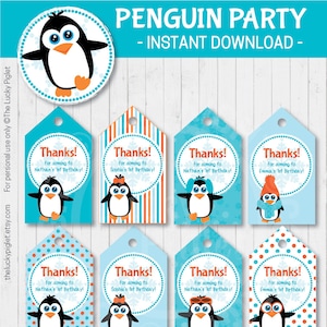PENGUIN BIRTHDAY INVITATION and Party Decoration Full Printable Penguin ...