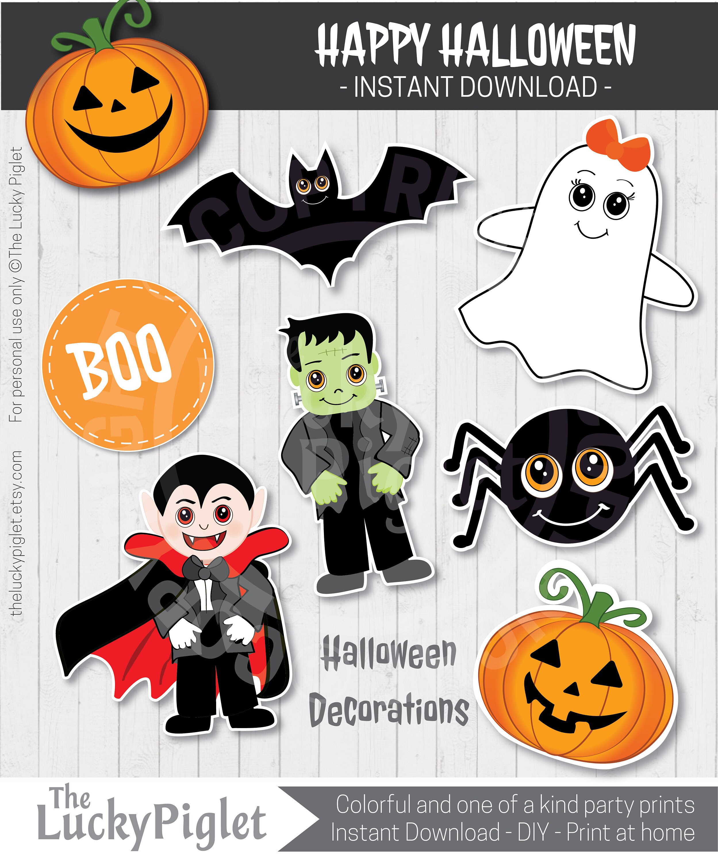 HALLOWEEN DECORATIONS. Cute and Scary Halloween centerpieces | Etsy