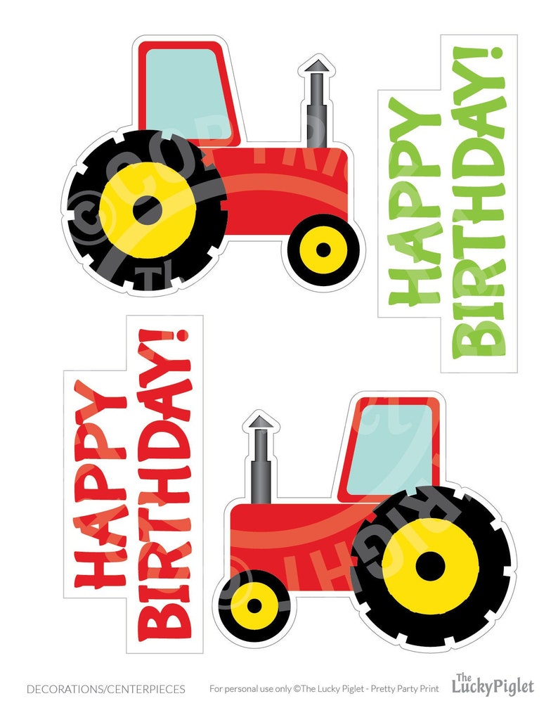 Decorations for Farm Birthday Party or Baby Shower Instant Download FARM PARTY CENTERPIECES Barnyard Party Cutouts 4 inches