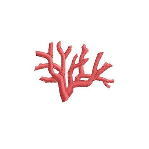 May include: A coral branch with a red color, a popular motif for home decor and nautical themed crafts.
