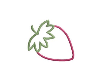 strawberry applique machine embroidery design