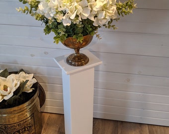 Single Small Pedestal/Flower Pedestal/Candle Stand/Candle Holder/Home Decor/Wedding Decor/Wood Pedestal