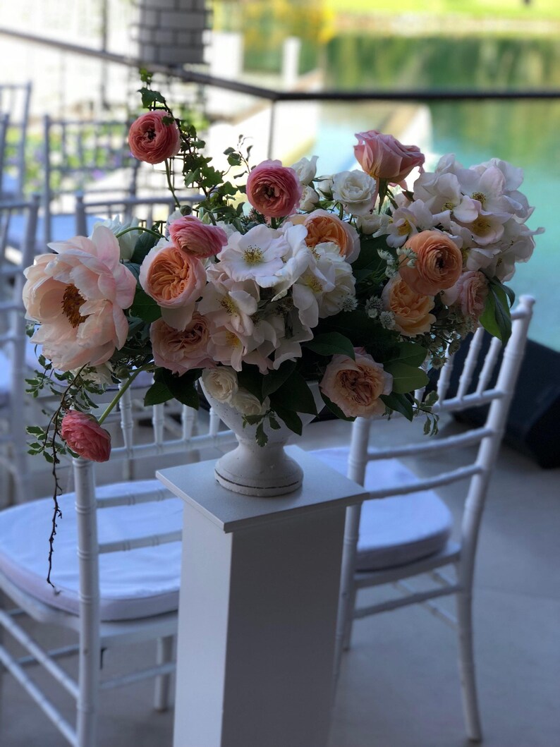 Set of 2 36 Pedestal Floor Vases/wedding Etsy