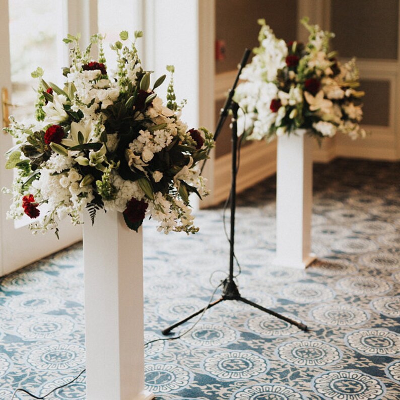 Set of 2 36 Pedestal Floor Vases/wedding Etsy