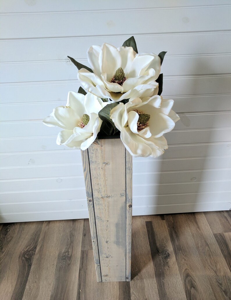 Single Rustic Floor Vase/wooden Vase/home Decor/decorative Etsy Canada