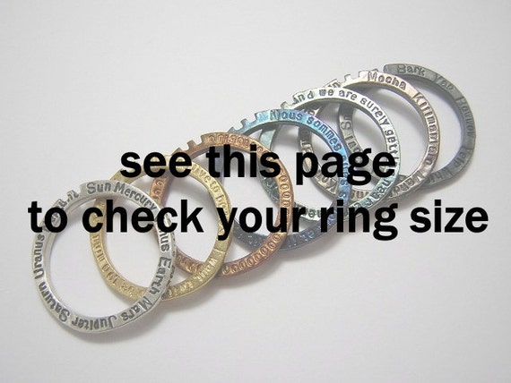 Etsy Ring Size Chart