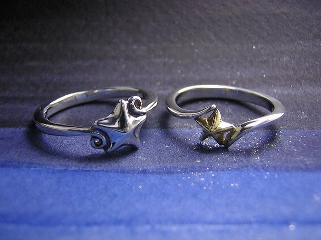Stars ζ ( Sea Star and Sky Star Starfish Heavenly Star K18 Gold