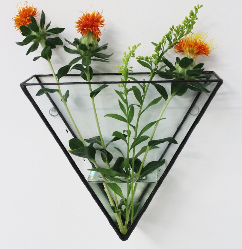 Ada Triangle Glass Wall Mount Etsy