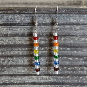 Rainbow Pride Earrings image 1