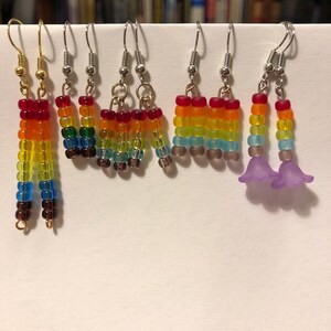 Rainbow Drop Earrings