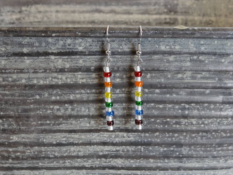 Rainbow Pride Earrings image 4