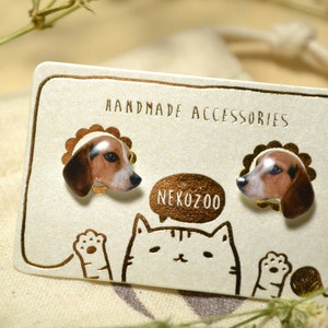 Beagle Dog Studs Earrings,Sterling Silver Earrings,Stainless Steel Earrings,Dog Jewelry, Gift For Dog Owner,Gift For Dog Lover