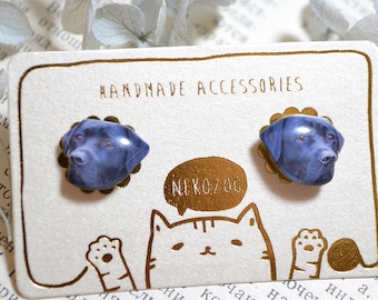 Schwarzer Labrador Retriever Hundeohrringe, Sterlingsilberohrringe, Edelstahlohrringe, Hundeschmuck, Geschenk für Hundebesitzer, Geschenk für Hundeliebhaber